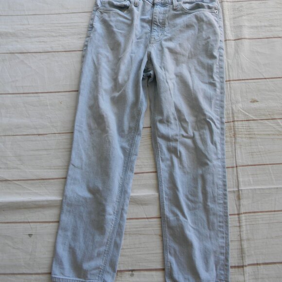 J.CREW MERCANTILE LIGHT WASH STRAIGHT LEG JEANS SZ 28 - Picture 2 of 4